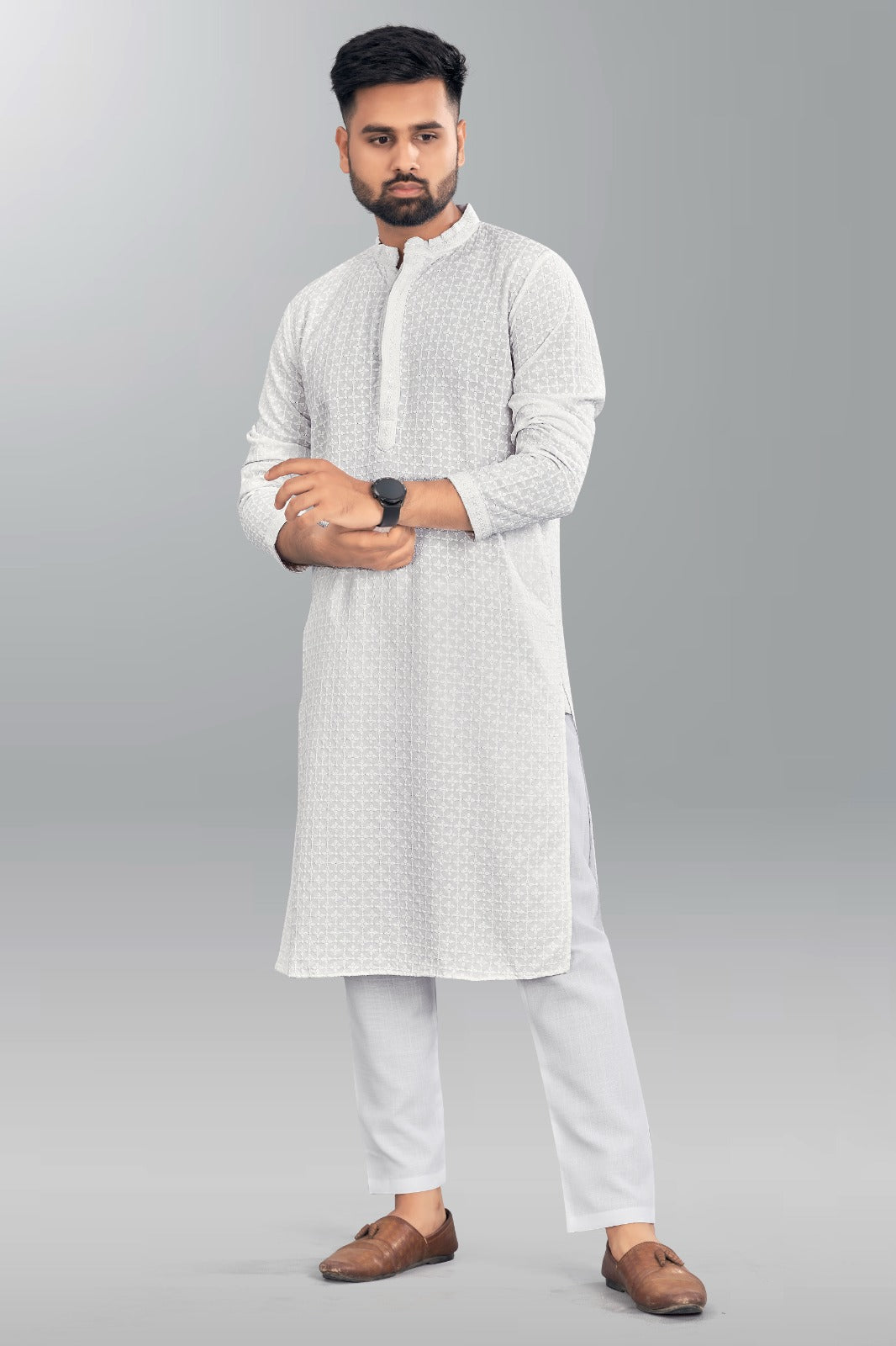 Mens Chikankari Kurta Pyjama Set Indian Kurta Pajama Set for Men Indian  Wedding Wear Outfits, Ethenic Kurtas, Embroidery Kurta Pajama - Etsy